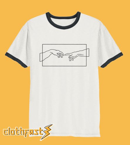 Creation Hands Line Art T-Shirt