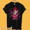 Cute Breast Cancer Girl Sugar Skull Costume Halloween T-Shirt