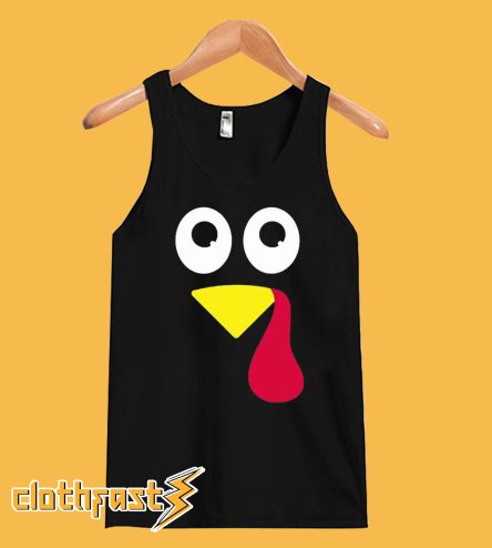 Happy Thanksgiving Turkey Face Tanktop