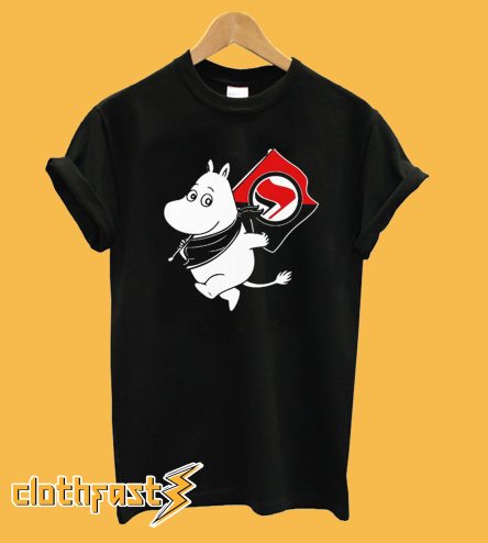 Antifa Moomin Anti-Fascist T-shirt