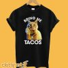 Captain Marvel Goose the cat Bring me tacos T-Shirt