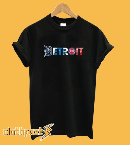 Detroit Pro Team Logos T-Shirt