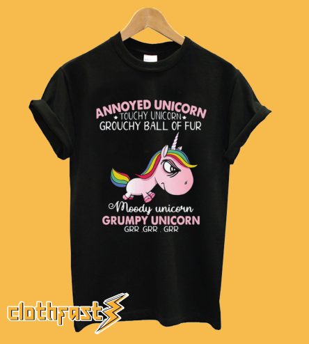 Grumpy Unicorn Annoyed Unicorn T-shirt