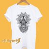 Men's Tee Yoga Lotus Line Art Meditation India T-Shirt