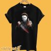 Michael Myers Halloween Middle Finger Horror Movie T-Shirt