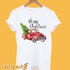 Red Truck Merry Christmas T-Shirt