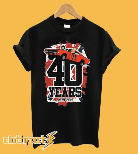 40 Years 1979-2019 The Dukes of Hazzard T Shirt