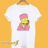 Bart Simpson Camron Dipset Killa Bart Pink Meme Hip Hop T shirt