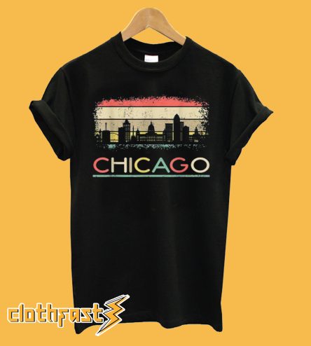 Chicago Skyline Vintage T-Shirt