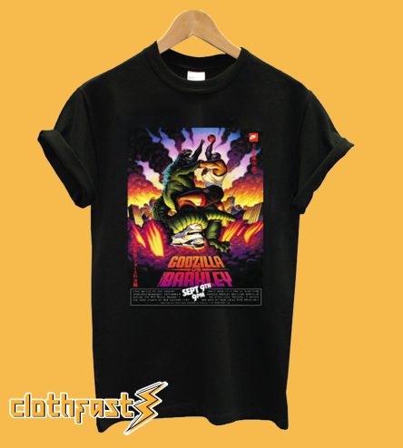 Godzilla Vs. Charles Barkley Poster T-Shirt