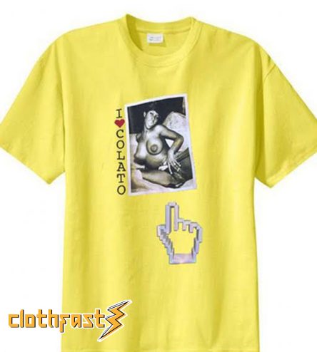 I Love Colato Yellow T shirt