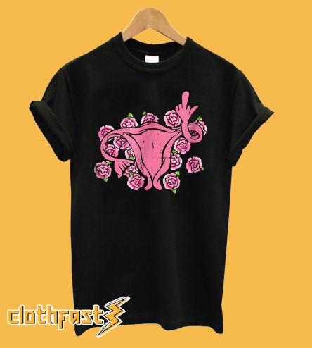 Pro Choice Middle Finger Uterus T shirt