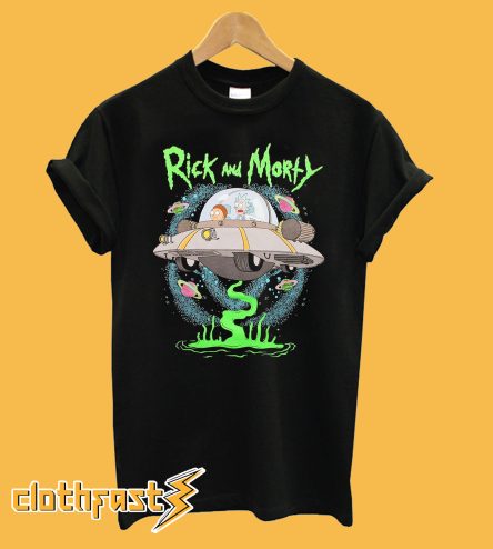 Rick And Morty UFO Big T Shirt