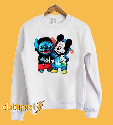 Stitch and Mickey Mouse Sweatshirt
