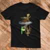 Baby Yoda Groot reflection T Shirt