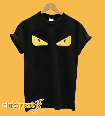 Fendi Monster Eye Zip-Front T shirt