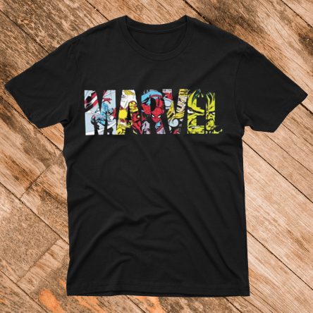 Marvel Comic Strip Logo T shirt