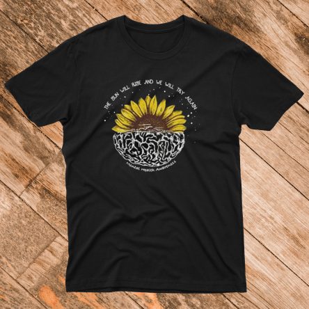 Mental Health Awareness Sunflower T Shirt