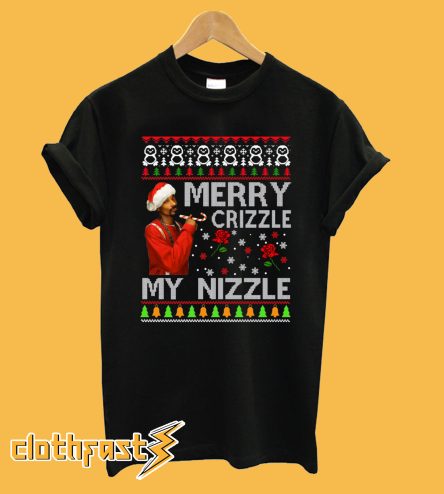 Merry Crizzle Funny Snoop Dogg Christmas T-Shirt