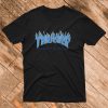 Thrasher Blue flame black Magazine T Shirt