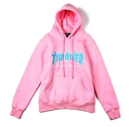 Thrasher Magazine Flame Pink Hoodie