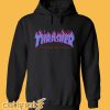 Thrasher Purple blue Flame Hoodie