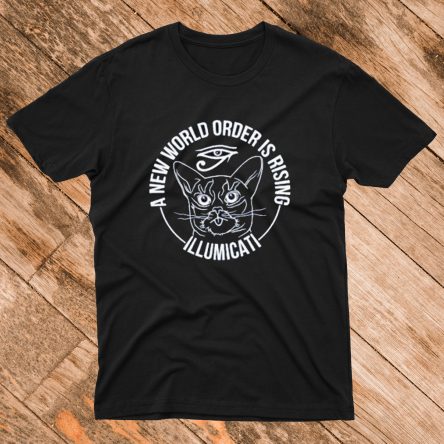 A New World Order is Rising Illumicati Cat T-Shirt