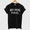 Anti-Social Butterfly Black T shirt