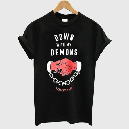 Lurking Class By Sketchy Tank Redrum Down With My Demons Black T-shirt