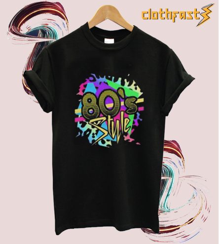 80’s Style Colorful T Shirt