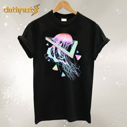 Aesthetic Vaporwave Jellyfish T-Shirt