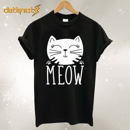 Cats Meow Cute Pet Kitten Cat T-Shirt