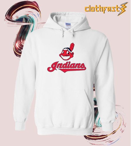 Cleveland Indians White Hoodie