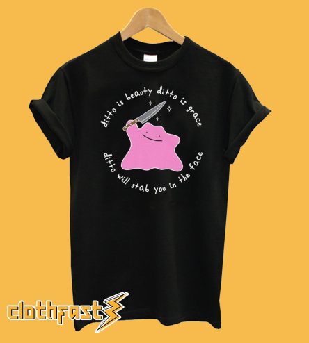 Ditto Holding Knife Pokemon T-Shirt