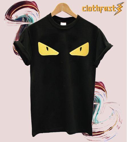 Fendi Monster Eye Zip-Front T-Shirt