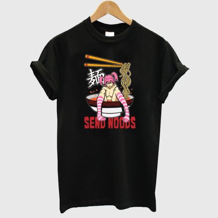 Funny Send Noods Ramen Bowl Lewd Anime Shabu Noodle Pool T-Shirt