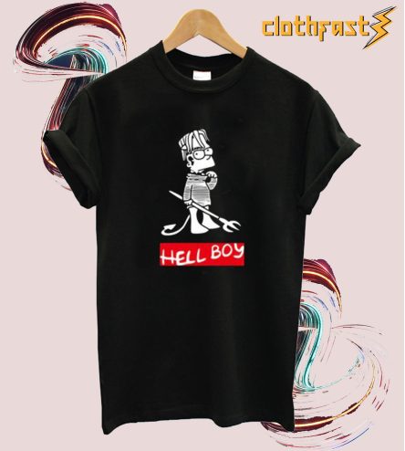 Hellboy Bart Simpson T Shirt