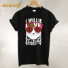 I Willie Love Christmas Willie Nelson T-Shirt