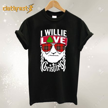 I Willie Love Christmas Willie Nelson T-Shirt