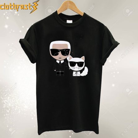 Karl Lagerfeld And Cat T shirt