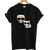 Karl Lagerfeld And Cat T shirt