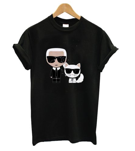 Karl Lagerfeld And Cat T shirt