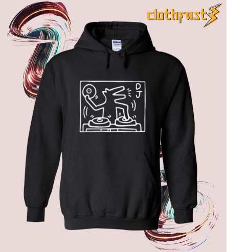 Keith Haring DJ Dog Hoodie