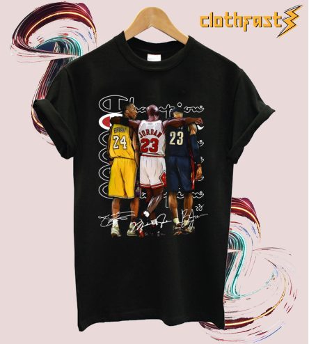 Kobe Bryant Michael jordan Lebron James T-shirt