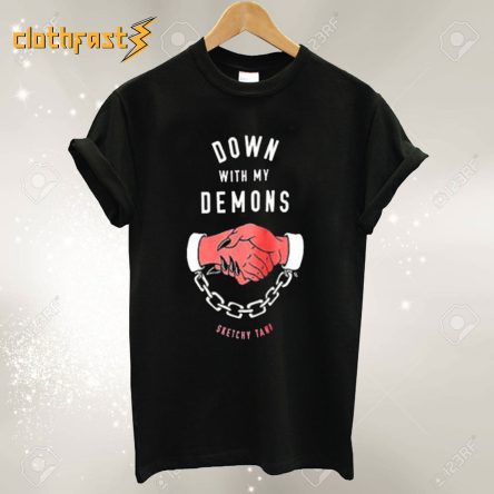 Lurking Class By Sketchy Tank Redrum Down With My Demons Black T-Shirt