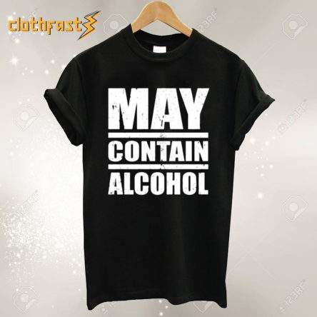 May Contain Alcohol Black T-Shirt