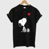 Peanuts Heart Sitting Snoopy T-Shirt