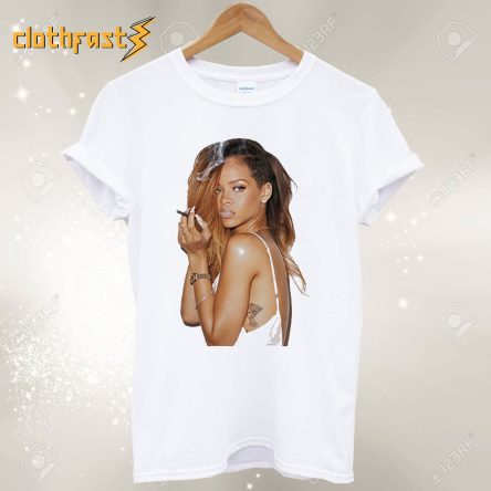 Rihanna Smoking Cigarette T-Shirt