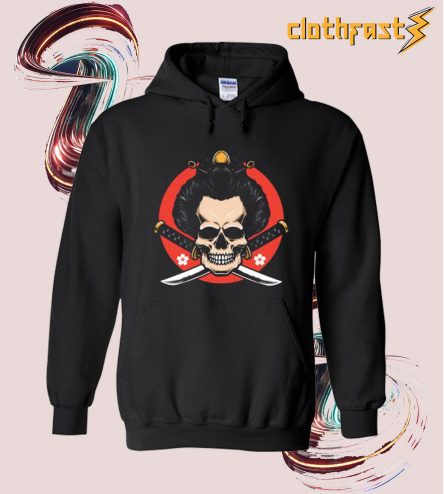 Skull Geisha Vector With Katana Hoodie