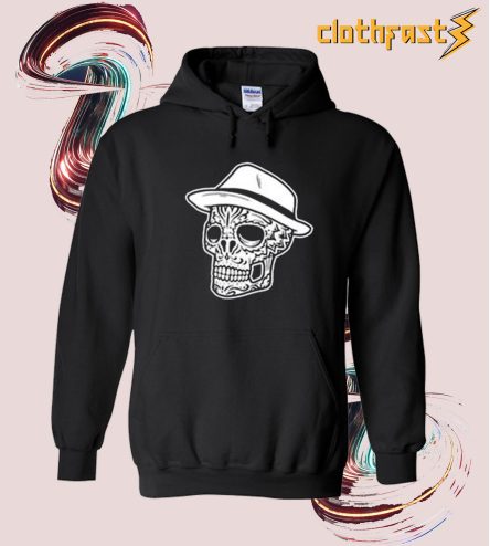 Skull In The Fedora Hat Unisex Hoodie